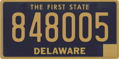 DE license plate 848005