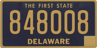DE license plate 848008