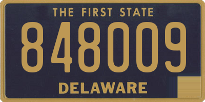 DE license plate 848009