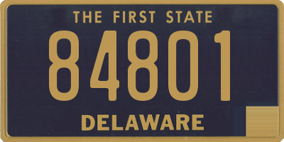 DE license plate 84801