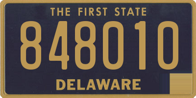 DE license plate 848010
