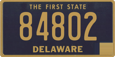DE license plate 84802