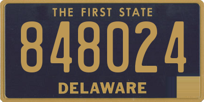DE license plate 848024