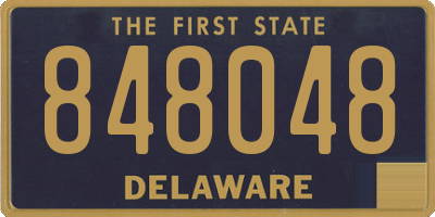 DE license plate 848048