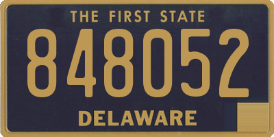 DE license plate 848052