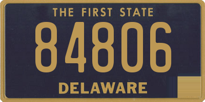 DE license plate 84806