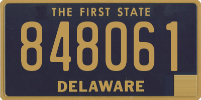 DE license plate 848061