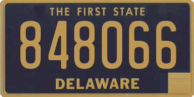 DE license plate 848066