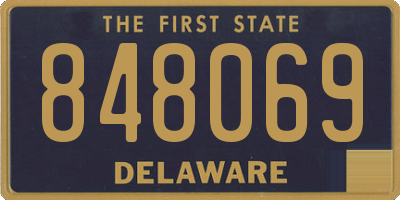 DE license plate 848069