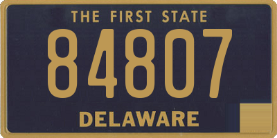 DE license plate 84807