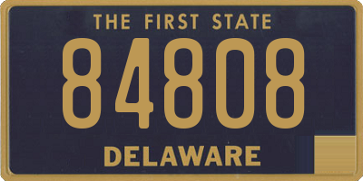 DE license plate 84808