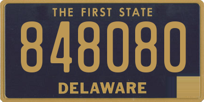 DE license plate 848080