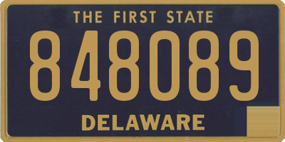 DE license plate 848089