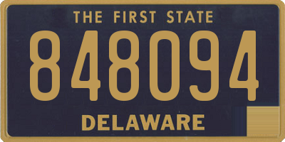 DE license plate 848094