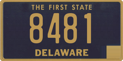 DE license plate 8481