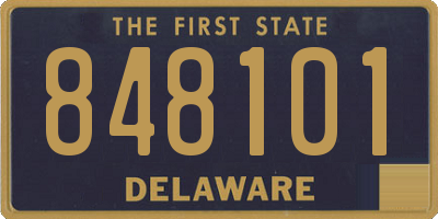 DE license plate 848101