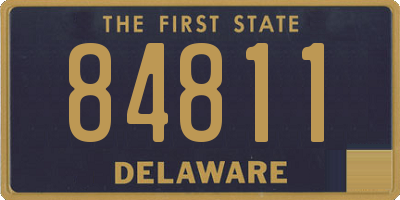 DE license plate 84811