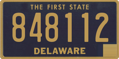 DE license plate 848112