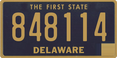 DE license plate 848114