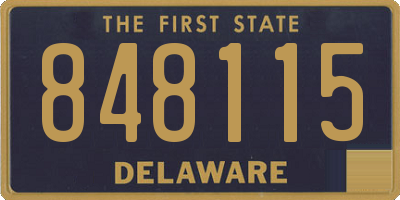 DE license plate 848115