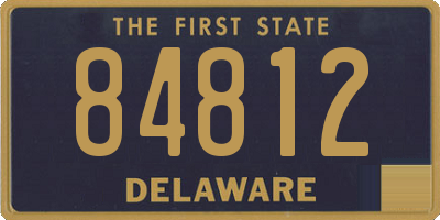 DE license plate 84812