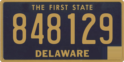 DE license plate 848129