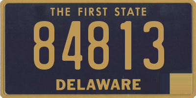 DE license plate 84813