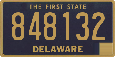 DE license plate 848132