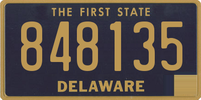 DE license plate 848135