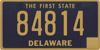 DE license plate 84814