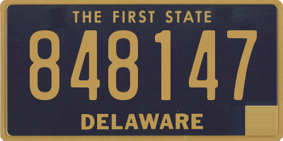 DE license plate 848147