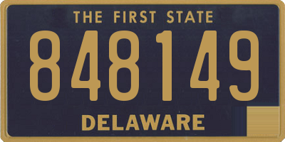 DE license plate 848149