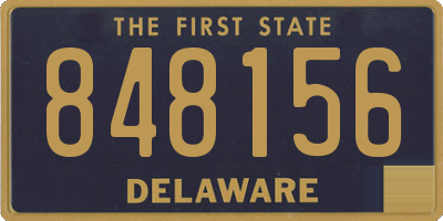 DE license plate 848156