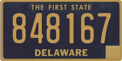 DE license plate 848167