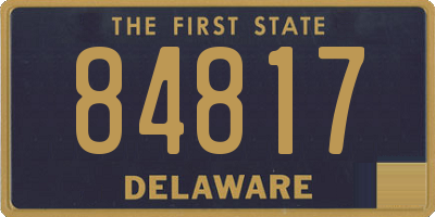 DE license plate 84817