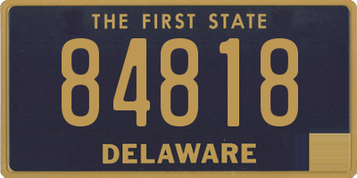 DE license plate 84818