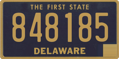 DE license plate 848185