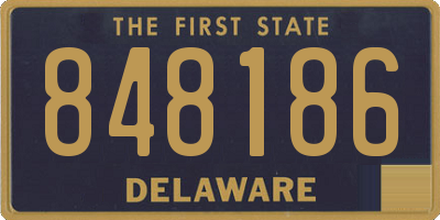 DE license plate 848186
