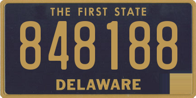 DE license plate 848188