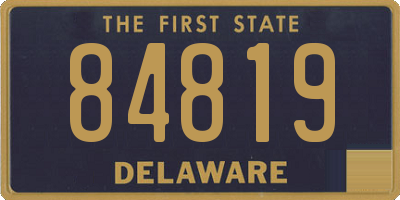 DE license plate 84819