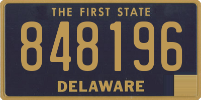 DE license plate 848196
