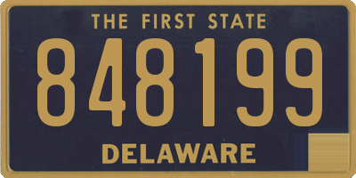 DE license plate 848199