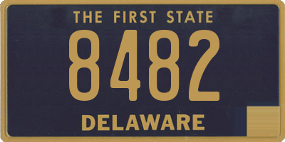 DE license plate 8482