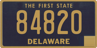 DE license plate 84820