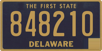 DE license plate 848210
