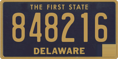 DE license plate 848216