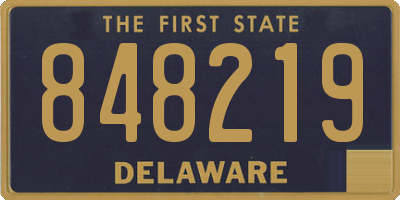 DE license plate 848219