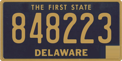 DE license plate 848223