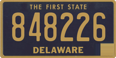 DE license plate 848226