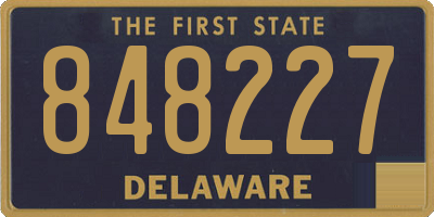 DE license plate 848227